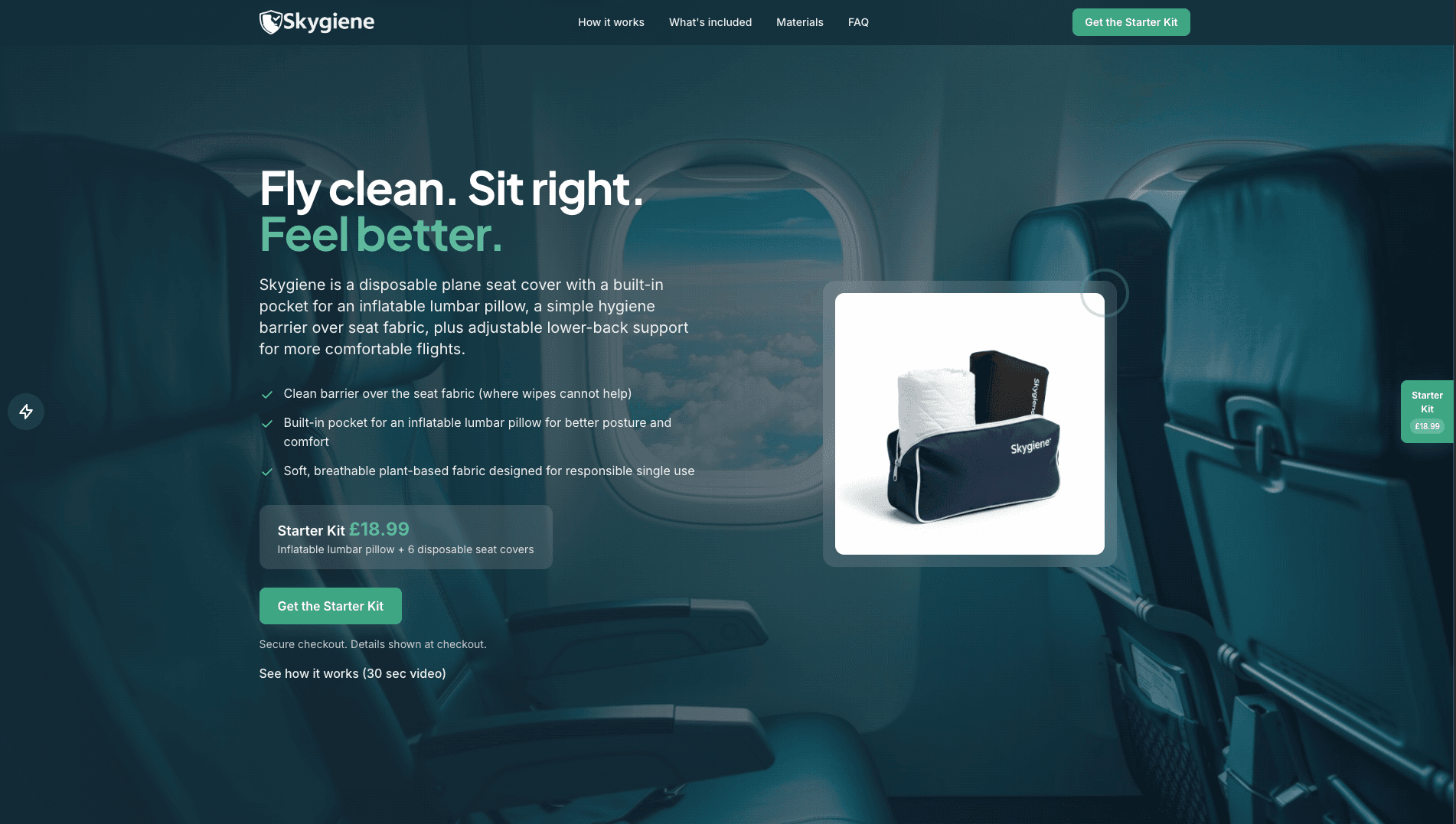 Skygiene Travel Hygiene & Comfort for Air Travel
